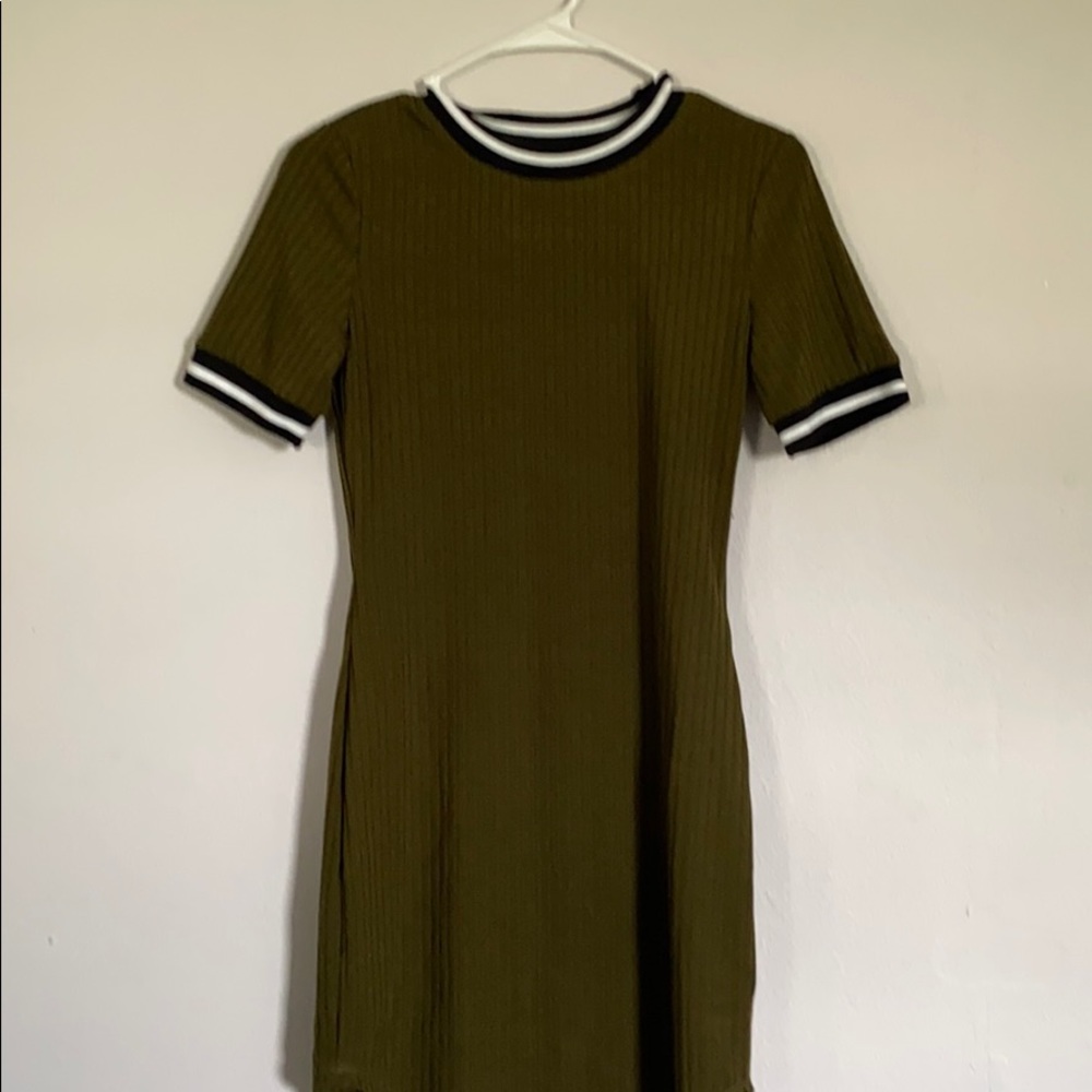 Olive green dress
